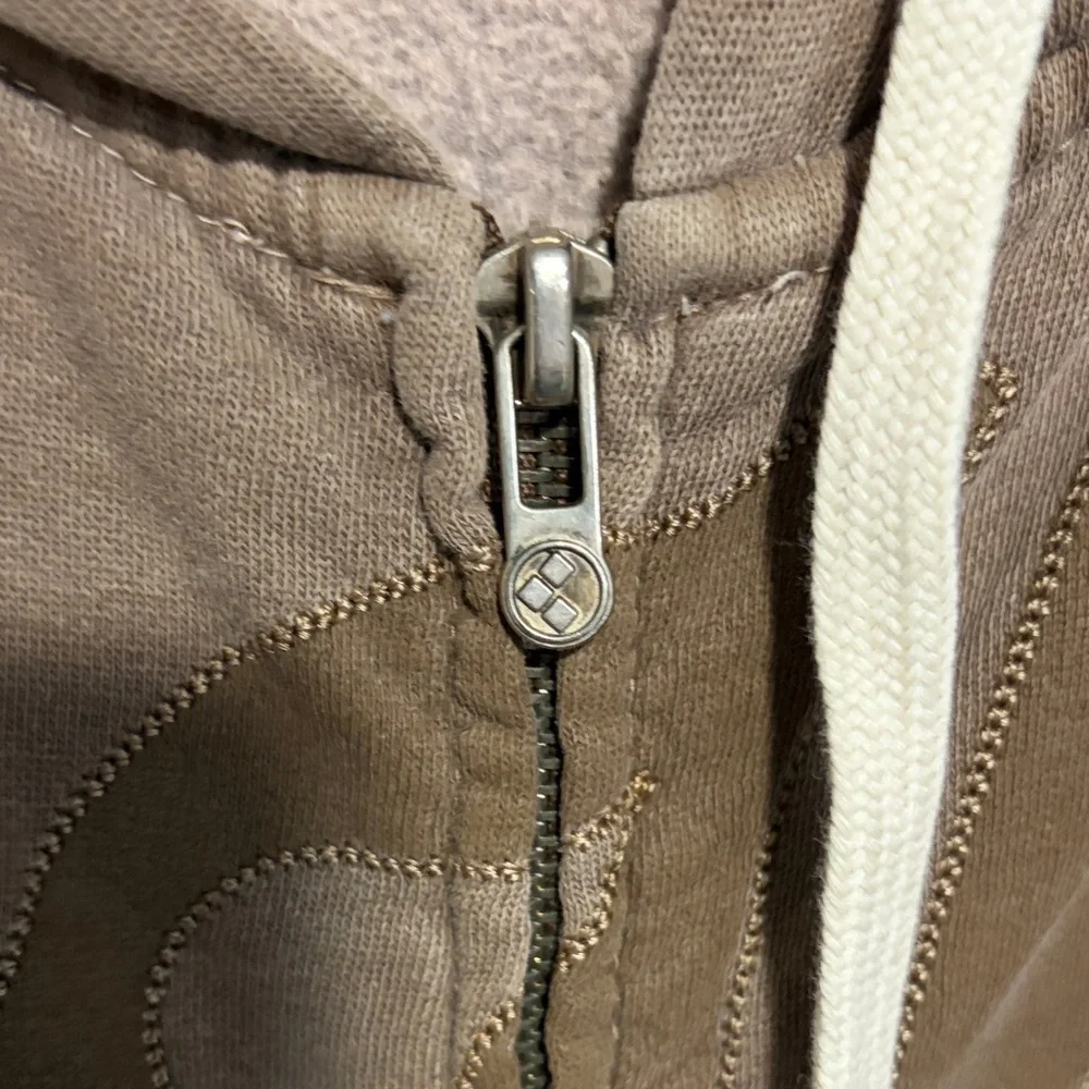 Men's Brown Zip-Up Hoodie